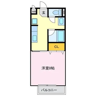 Surplus松田【2階】の間取り