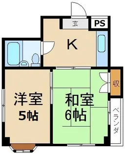 木屋マンション【1階】の間取り