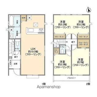 千葉県千葉市若葉区千城台東3【一戸建】の間取り