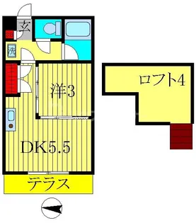 ジュネパレス松戸第21【1階】の間取り