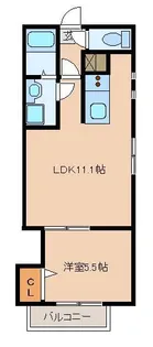 リテラ箱崎南1【2階】の間取り