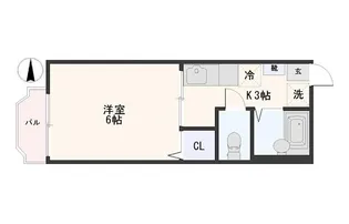 ベルコーポ【2階】の間取り