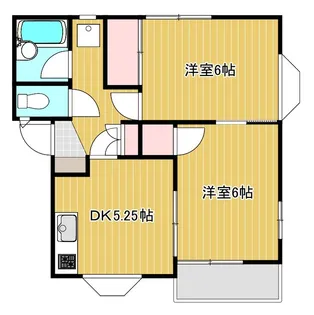 サンハイツフジ【2階】の間取り