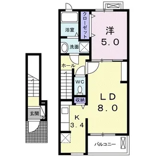 32West【2階】の間取り