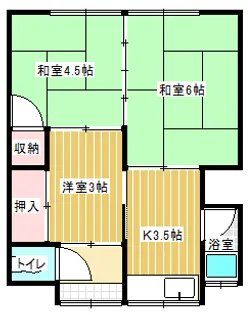 三宅アパート【1階】の間取り