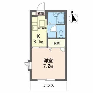 ぱすてるはうすR【1階】の間取り