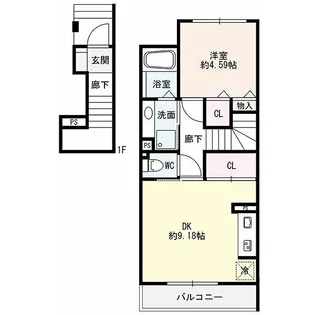 Shalom芦池【2階】の間取り