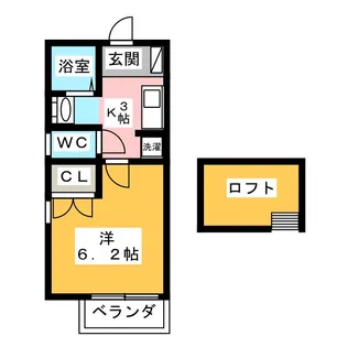 パルテネール北及S【1階】の間取り