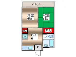 平井優和レジデンス【2階】の間取り
