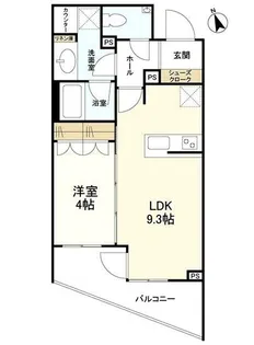 クオリア恵比寿パークフロント【13階】の間取り