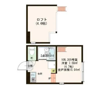 フローレスタ葛西【2階】の間取り