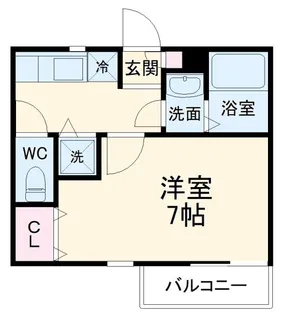 トゥルーメゾン湘南茅ヶ崎【3階】の間取り