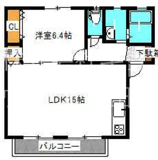 グランミュールD棟【1階】の間取り