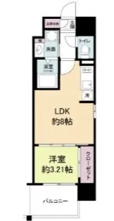 LiveCasa土橋【3階】の間取り