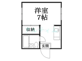 サニーコーポ有田【2階】の間取り