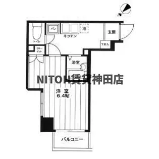 エクセリア早稲田I【3階】の間取り