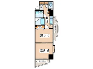 日神デュオステージ町田【9階】の間取り