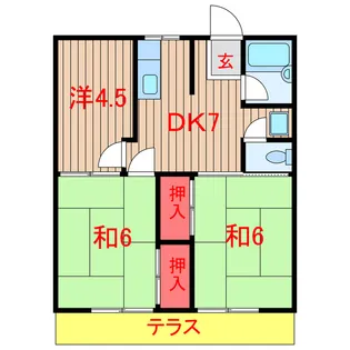 ジョイフル芝山の間取り