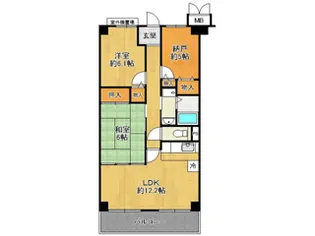 カデット真趣園 宝塚【1階】の間取り