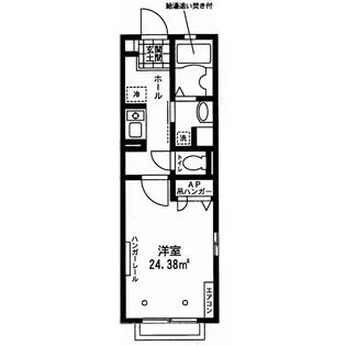 アプリール新川崎【2階】の間取り