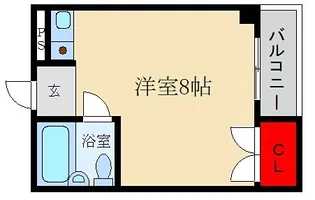 マンション渚【2階】の間取り