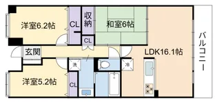 エヴァーグリーン青葉の森【2階】の間取り