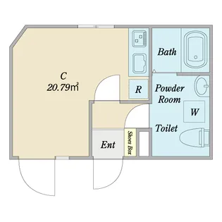 Crecer磯子【1階】の間取り