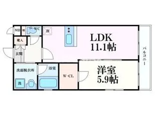 ベラジオ雅び京都洛央【4階】の間取り