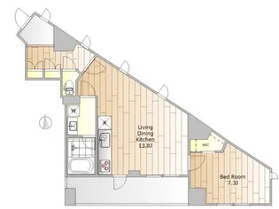 鷹番マンション【2階】の間取り
