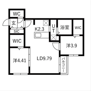 セレッソ本郷通【2階】の間取り