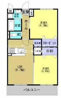 ソレイユ武蔵ヶ丘【1階】の間取り