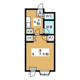 コーポ・ソイビーン ウエストツリー【1階】の間取り