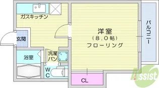 クレストヒルズ【1階】の間取り