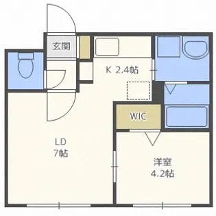 セレッソ北円山【2階】の間取り