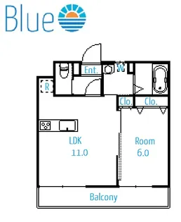 モントレー大船【1階】の間取り