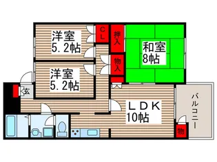 第10藤島マンション【4階】の間取り