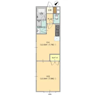サンライズカーサ【1階】の間取り