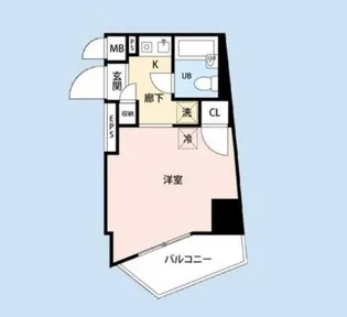 プレール新宿余丁町【10階】の間取り