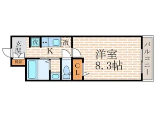 エ-デルワイス宇治【1階】の間取り