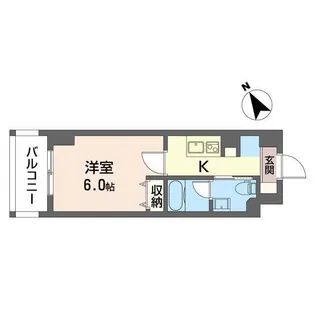 エスティメゾン西横浜【7階】の間取り