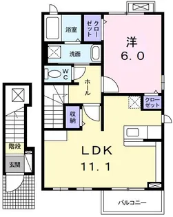 エテルノ・相見【2階】の間取り