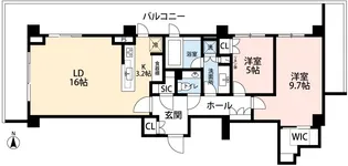 広尾ガーデンフォレストD棟【4階】の間取り
