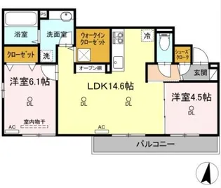 アルカンシエル Saya【1階】の間取り