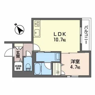 シャーメゾン赤江【2階】の間取り