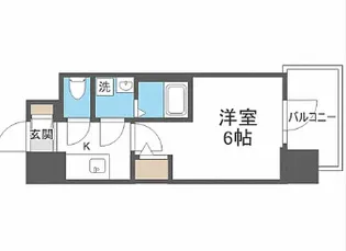 エスリード弁天町グランツ【4階】の間取り