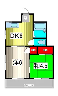 カームハイツ【2階】の間取り