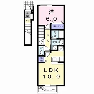 クァイエット レジデンスII【2階】の間取り