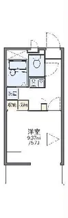 レオパレス日永レジデンス【3階】の間取り