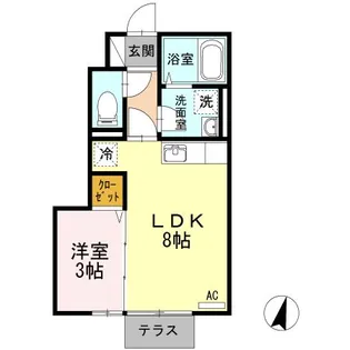 マーブル【1階】の間取り
