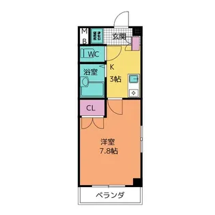 フェリークジュール【1階】の間取り